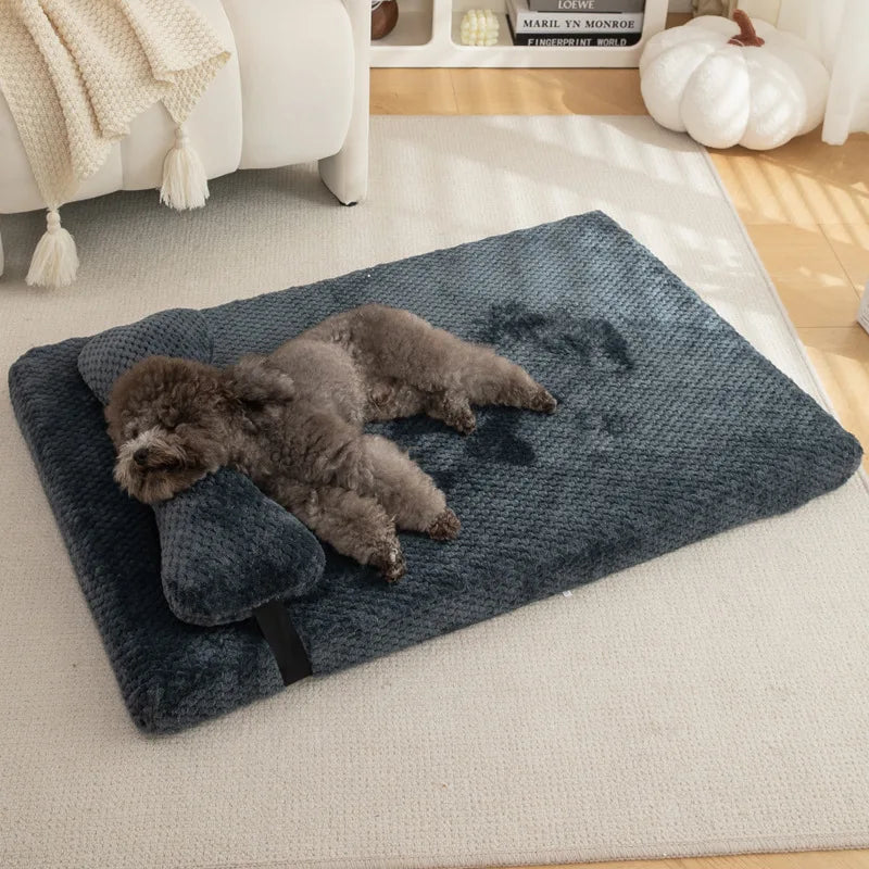 Fluffy Calming Pet Bed for Dogs & Cats - Machine Washable
