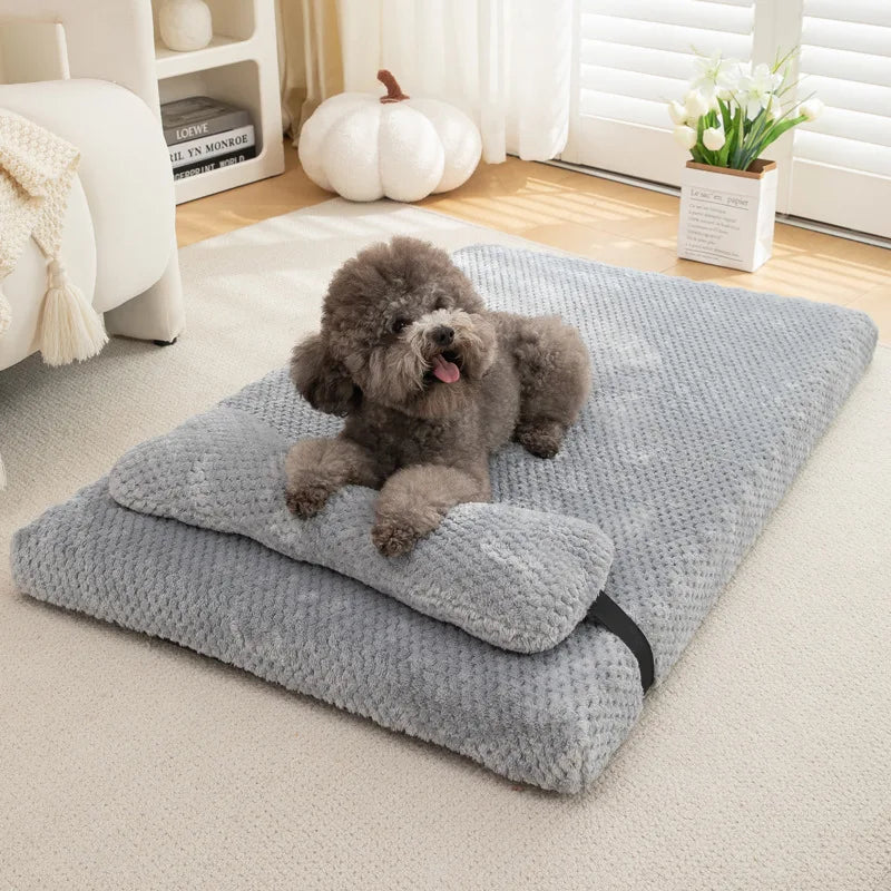 Fluffy Calming Pet Bed for Dogs & Cats - Machine Washable