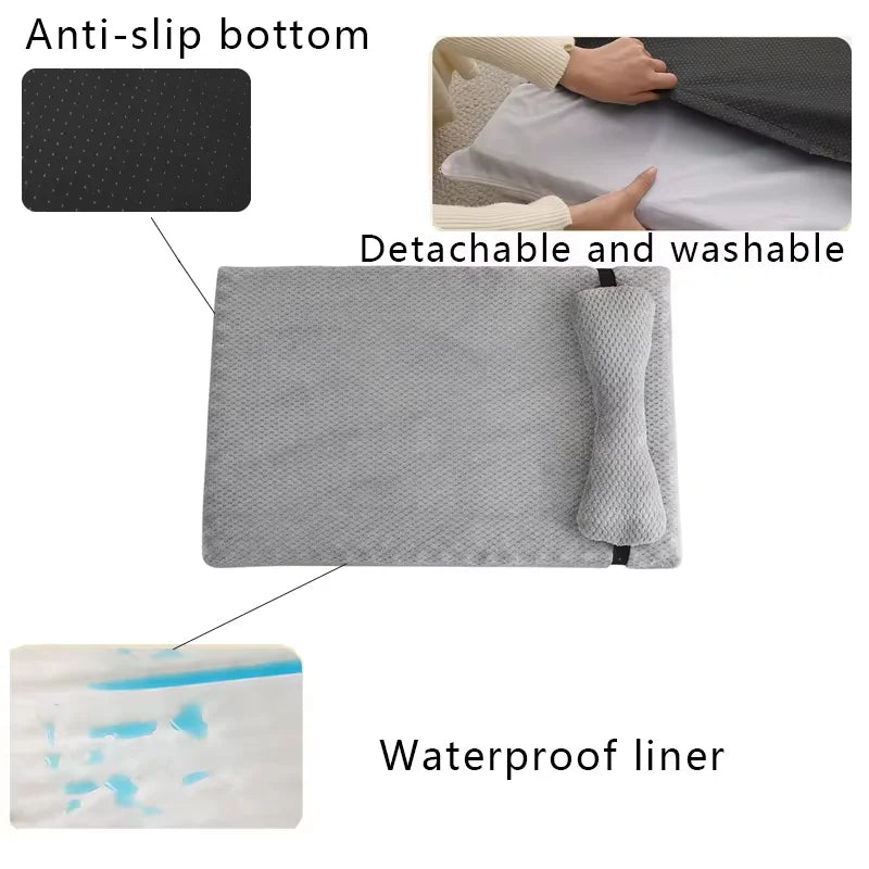 Fluffy Calming Pet Bed for Dogs & Cats - Machine Washable