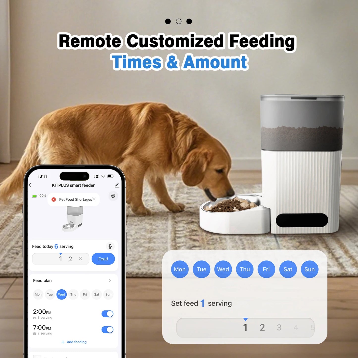 Automatic Cat & Dog Feeder - APP Controlled ＆ Voice Recording