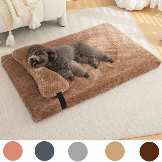 Fluffy Calming Pet Bed for Dogs & Cats - Machine Washable