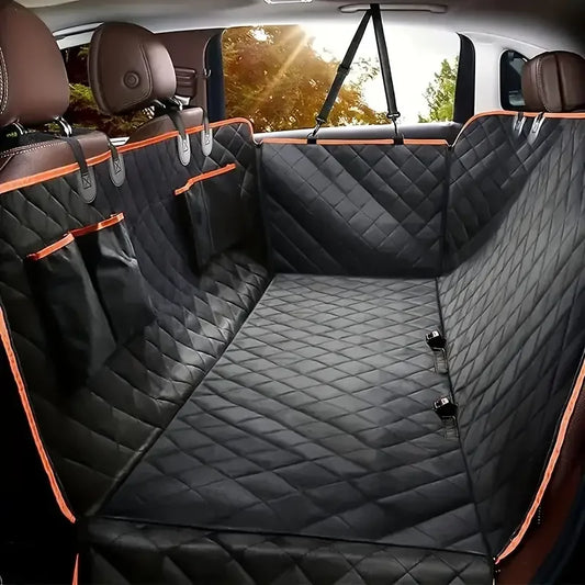 100% Waterproof Dog Car Seat Hammock – Scratch-Proof, Non-Slip Pet Back Seat Cover